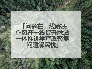 问题在一线解决 作风在一线提升鹰潭一体推进学查改聚焦问题解民忧