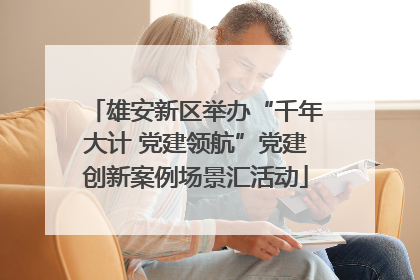 雄安新区举办“千年大计 党建领航”党建创新案例场景汇活动