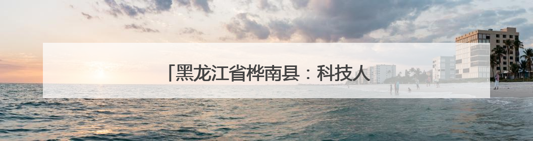 黑龙江省桦南县：科技人才驱动 赋能产业促发展
