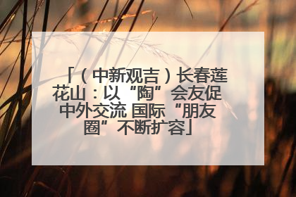 （中新观吉）长春莲花山：以“陶”会友促中外交流 国际“朋友圈”不断扩容