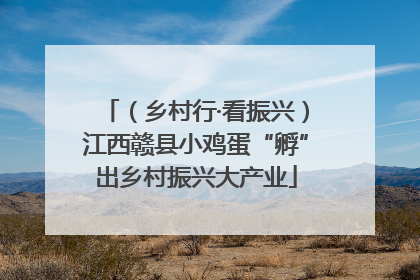 （乡村行·看振兴）江西赣县小鸡蛋“孵”出乡村振兴大产业