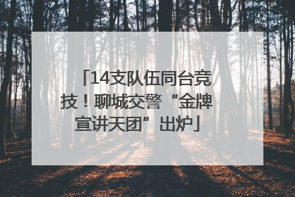 14支队伍同台竞技！聊城交警“金牌宣讲天团”出炉