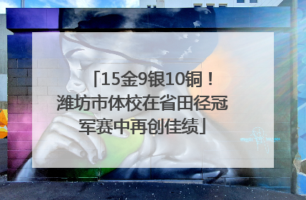 15金9银10铜！潍坊市体校在省田径冠军赛中再创佳绩