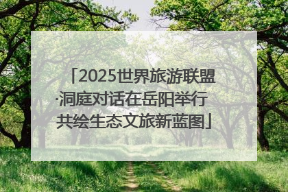 2025世界旅游联盟·洞庭对话在岳阳举行 共绘生态文旅新蓝图