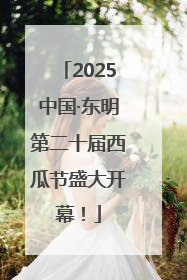2025中国·东明第二十届西瓜节盛大开幕！
