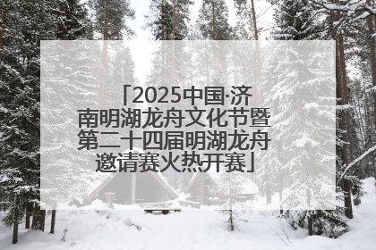 2025中国·济南明湖龙舟文化节暨第二十四届明湖龙舟邀请赛火热开赛