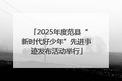 2025年度范县“新时代好少年”先进事迹发布活动举行