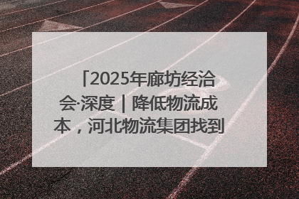 2025年廊坊经洽会·深度｜降低物流成本，河北物流集团找到一把“金钥匙”