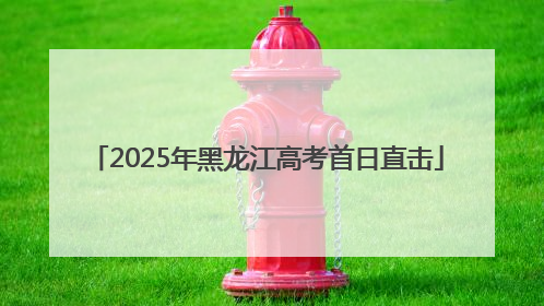 2025年黑龙江高考首日直击