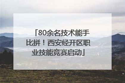 80余名技术能手比拼！西安经开区职业技能竞赛启动