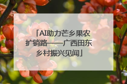 AI助力芒乡果农扩销路——广西田东乡村振兴见闻