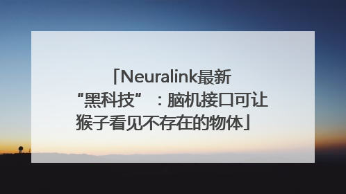Neuralink最新“黑科技”：脑机接口可让猴子看见不存在的物体